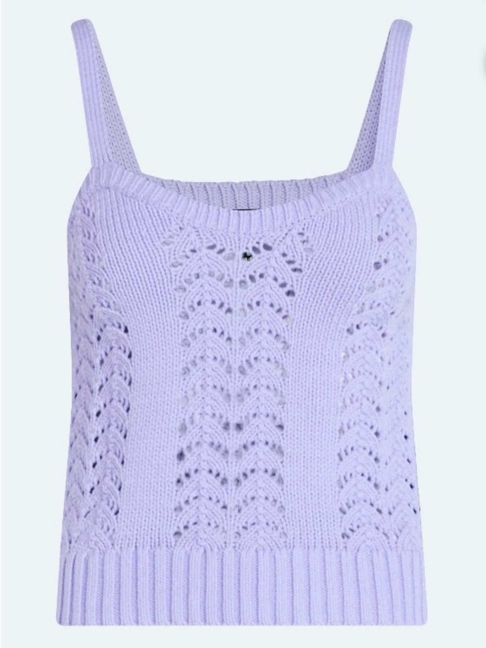 Scoop Women’s Plus Crochet Sweater Tank Top with Sweetheart Neck, Size XXL (20)